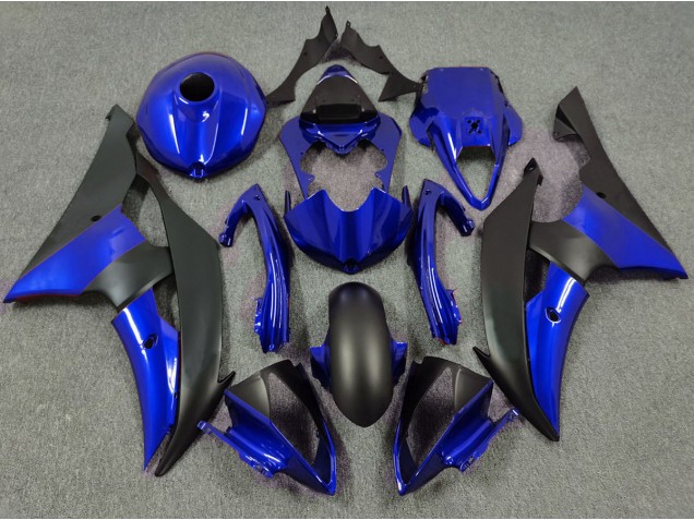 Deep Blue and Matte Black - 2008-2016 Yamaha R6 Deep Blue and Matte Black - 2008-2016 Yamaha R6