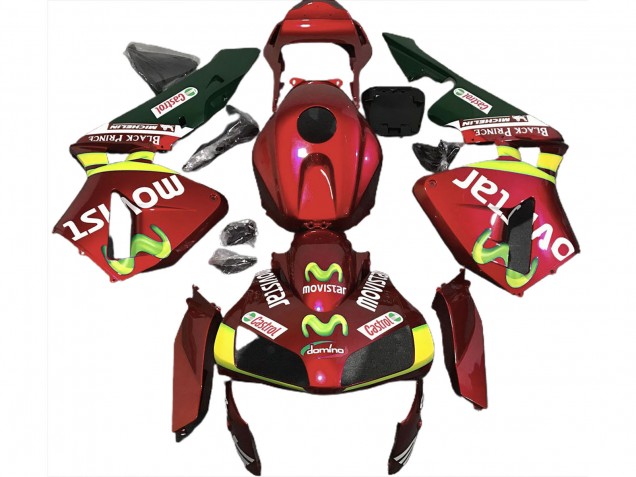 Deep Red Movistar - 2003-2004 Honda CBR600RR Deep Red Movistar - 2003-2004 Honda CBR600RR