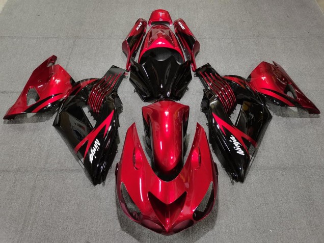 Fire Red and Black - 2006-2011 Kawasaki ZX14R Fire Red and Black - 2006-2011 Kawasaki ZX14R