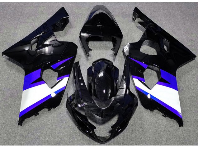 Gloss Black & Blue - 2004-2005 Suzuki GSXR 600-750 Gloss Black & Blue - 2004-2005 Suzuki GSXR 600-750