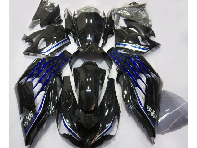 Gloss Black & Blue - 2012-2021 Kawasaki ZX14R Gloss Black & Blue - 2012-2021 Kawasaki ZX14R