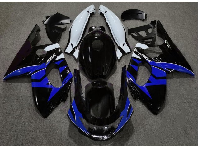 Gloss Black Blue and White - 1998-2007 Yamaha YZF600