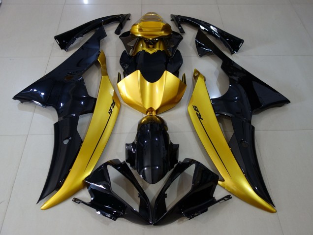 Gloss Black & Gold - 2008-2016 Yamaha R6 Gloss Black & Gold - 2008-2016 Yamaha R6