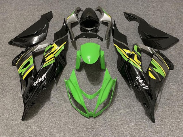 Gloss Black & Green Racing - 2013-2018 Kawasaki ZX6R Gloss Black & Green Racing - 2013-2018 Kawasaki ZX6R