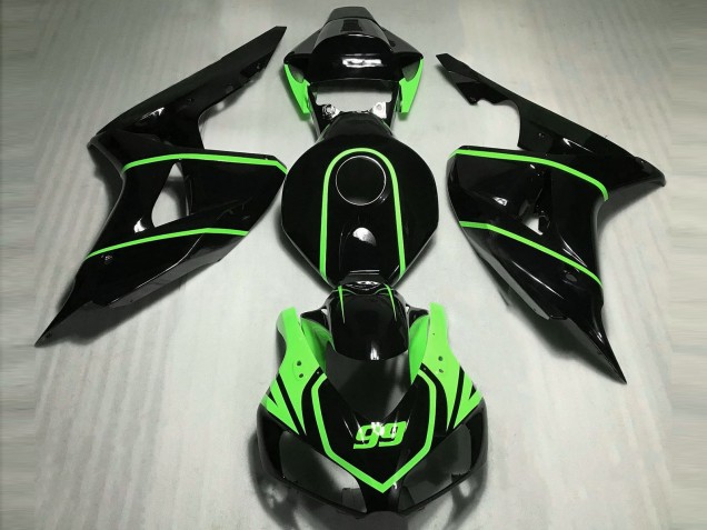 Gloss Black High Viz Green - 2006-2007 Honda CBR1000RR Gloss Black High Viz Green - 2006-2007 Honda CBR1000RR