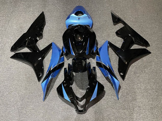 Gloss Black & Light Blue - 2007-2008 Honda CBR600RR Gloss Black & Light Blue - 2007-2008 Honda CBR600RR