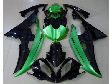 Gloss Black & Light Green - 2008-2016 Yamaha R6