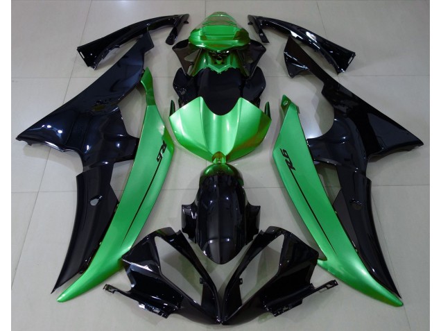 Gloss Black & Light Green - 2008-2016 Yamaha R6 Gloss Black & Light Green - 2008-2016 Yamaha R6