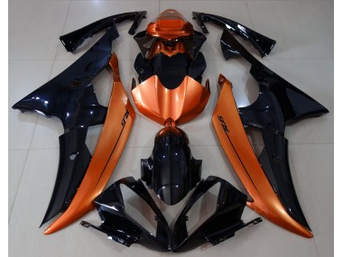 Gloss Black & Light Orange - 2008-2016 Yamaha R6