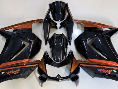 Gloss Black & Orange - 2008-2012 Kawasaki Ninja 250