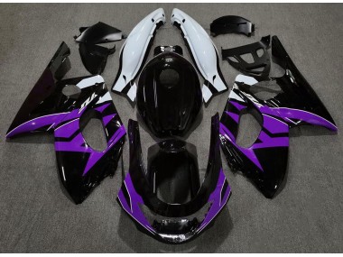 Gloss Black Purple and White - 1998-2007 Yamaha YZF600