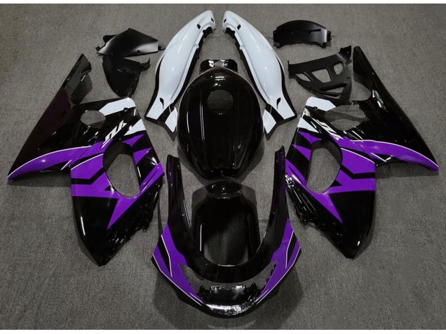 Gloss Black Purple and White - 1998-2007 Yamaha YZF600