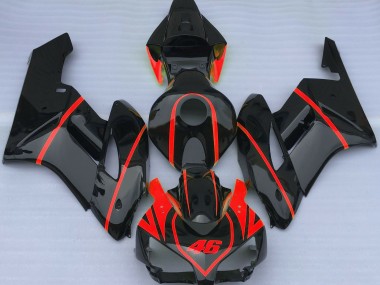 Gloss Black & Red - 2004-2005 Honda CBR1000RR