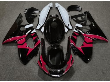 Gloss Black Red and White - 1998-2007 Yamaha YZF600