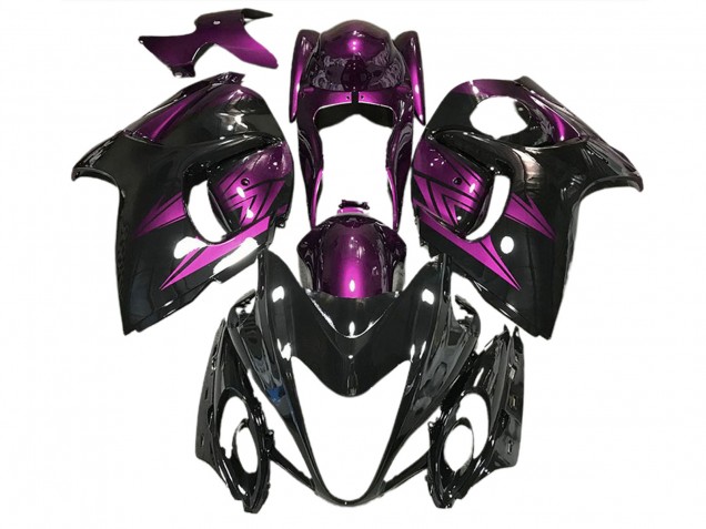 Gloss Black and Deep Purple - 2008-2020 Suzuki GSXR 1300 Hayabusa Gloss Black and Deep Purple - 2008-2020 Suzuki GSXR 1300 Hayabusa