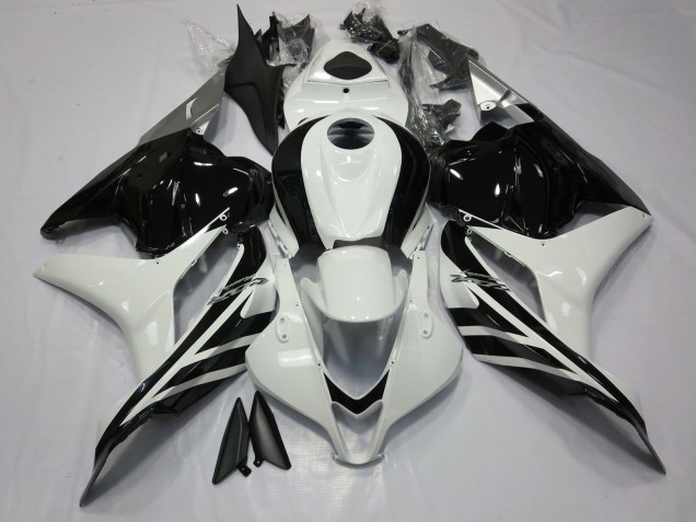 Gloss Black and White - 2009-2012 Honda CBR600RR Gloss Black and White - 2009-2012 Honda CBR600RR