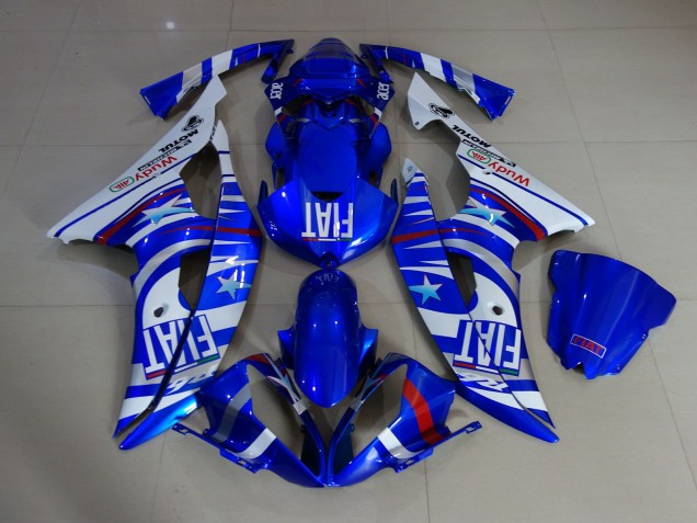 Gloss Blue Fiat - 2008-2016 Yamaha R6 Gloss Blue Fiat - 2008-2016 Yamaha R6