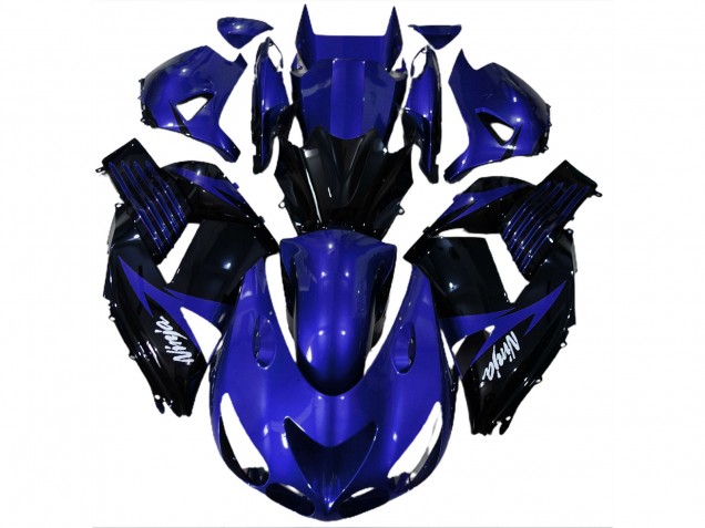 Gloss Blue and Black - 2006-2011 Kawasaki ZX14R Gloss Blue and Black - 2006-2011 Kawasaki ZX14R