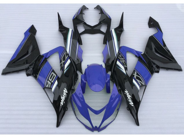 Gloss Blue and Black - 2013-2018 Kawasaki ZX6R Gloss Blue and Black - 2013-2018 Kawasaki ZX6R