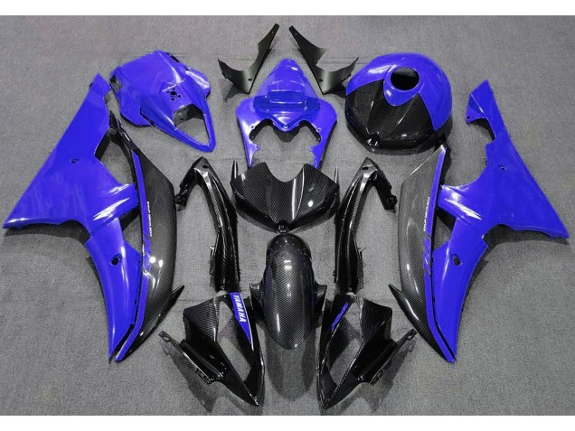 Gloss Blue and Carbon - 2008-2016 Yamaha R6 Gloss Blue and Carbon - 2008-2016 Yamaha R6
