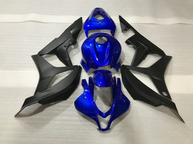 Gloss Blue and Matte Black - 2007-2008 Honda CBR600RR