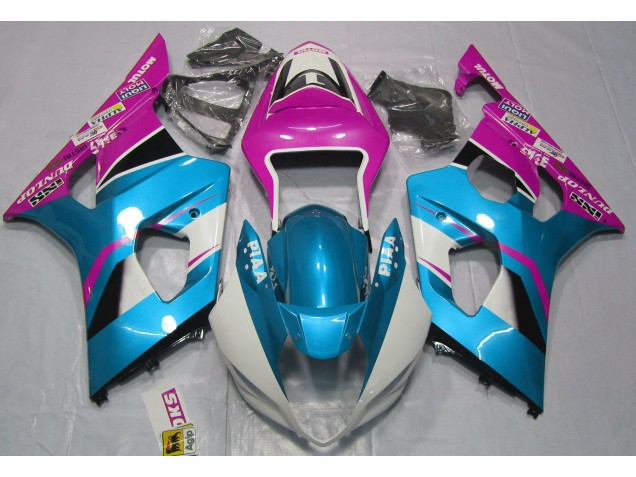 Gloss Blue and Pink - 2003-2004 Suzuki GSXR 1000 Gloss Blue and Pink - 2003-2004 Suzuki GSXR 1000