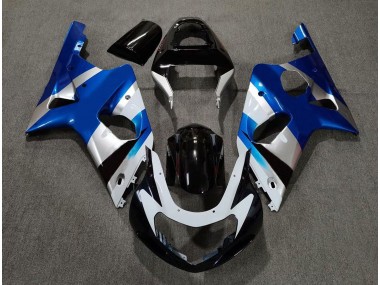 Gloss Blue and Silver OEM - 2000-2002 Suzuki GSXR 1000