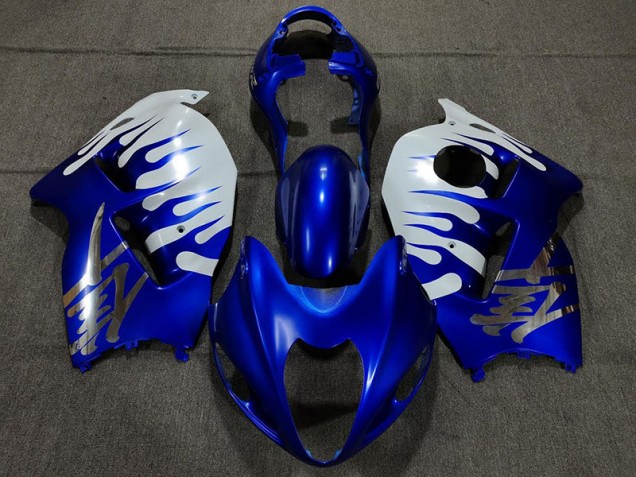 Gloss Blue and White - 1997-2007 Suzuki GSXR 1300 Hayabusa Gloss Blue and White - 1997-2007 Suzuki GSXR 1300 Hayabusa