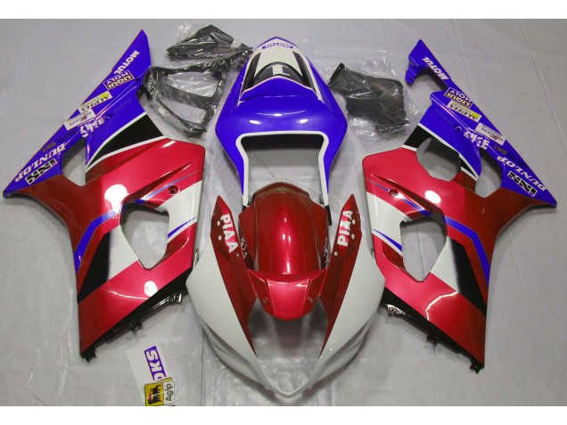 Gloss Candy Red and Blue - 2003-2004 Suzuki GSXR 1000 Gloss Candy Red and Blue - 2003-2004 Suzuki GSXR 1000