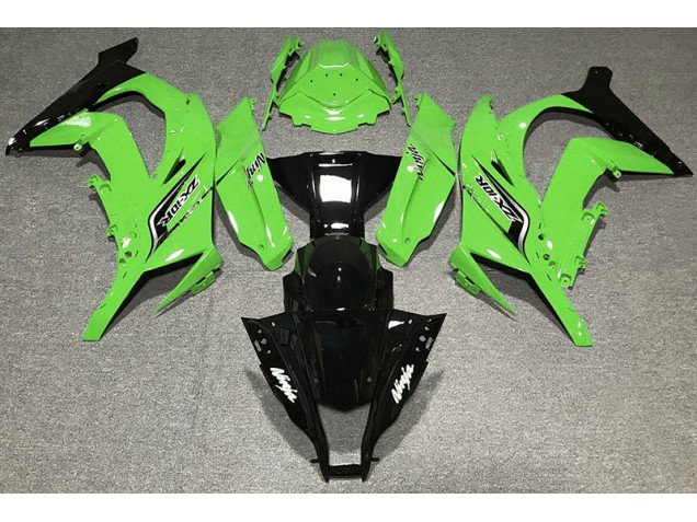 Gloss Green & Logos - 2011-2015 Kawasaki ZX10R