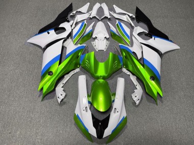 Gloss Green and Light Blue - 2017-2021 Yamaha R6