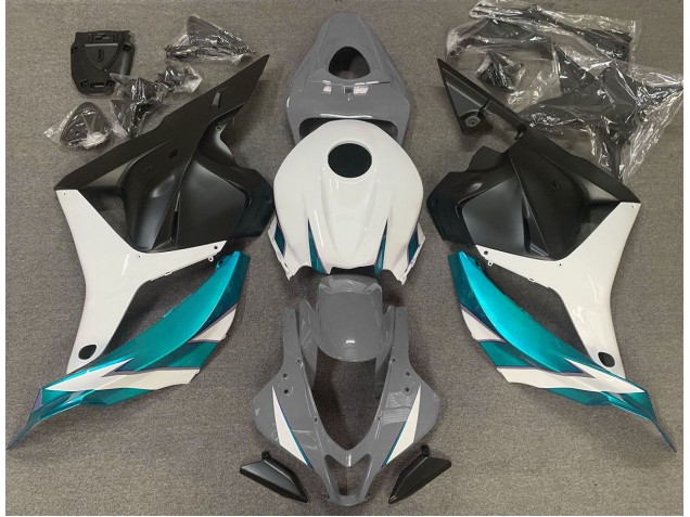 Gloss Grey White and Light Blue - 2009-2012 Honda CBR600RR Gloss Grey White and Light Blue - 2009-2012 Honda CBR600RR