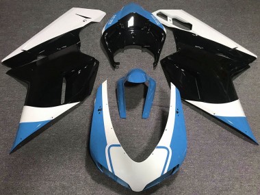 Gloss Light Blue White and Black - 2007-2014 Ducati Ducati 848 1098 1198
