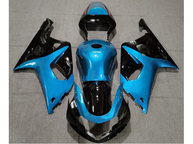 Gloss Light Blue and Black - 2001-2003 Suzuki GSXR 600-750 Gloss Light Blue and Black - 2001-2003 Suzuki GSXR 600-750