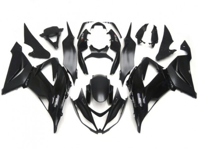 Gloss / Matte Black Plain Slick Decals - 2013-2018 Kawasaki ZX6R Gloss / Matte Black Plain Slick Decals - 2013-2018 Kawasaki ZX6R