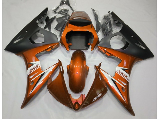 Gloss Orange & White - 2003-2004 Yamaha R6