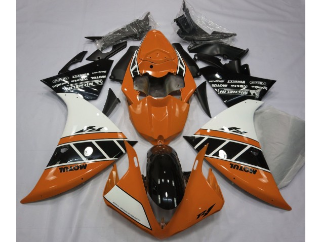 Gloss Orange White and Black - 2012-2014 Yamaha R1