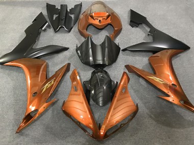 Gloss Orange and Carbon Fiber Style - 2004-2006 Yamaha R1