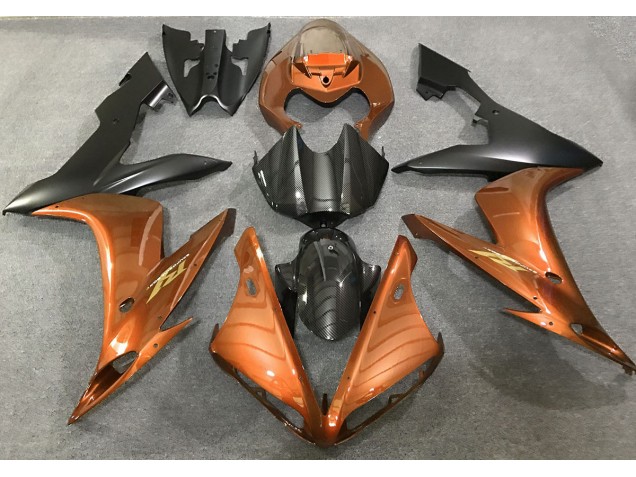 Gloss Orange and Carbon Fiber Style - 2004-2006 Yamaha R1 Gloss Orange and Carbon Fiber Style - 2004-2006 Yamaha R1
