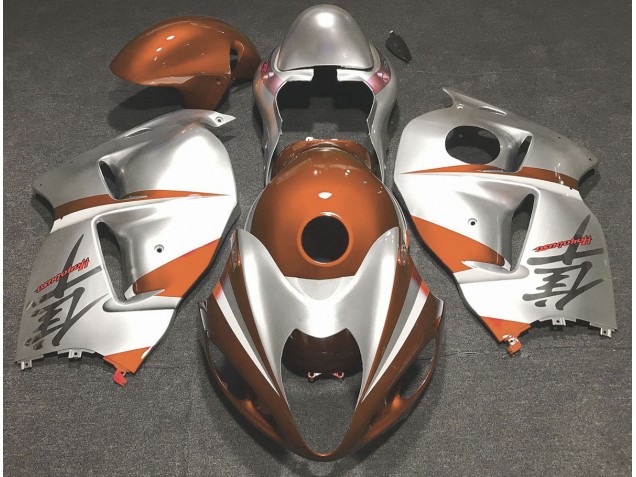 Gloss Orange and Silver - 1997-2007 Suzuki GSXR 1300 Hayabusa Gloss Orange and Silver - 1997-2007 Suzuki GSXR 1300 Hayabusa