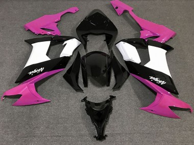 Gloss Pink Black and White - 2008-2010 Kawasaki ZX10R