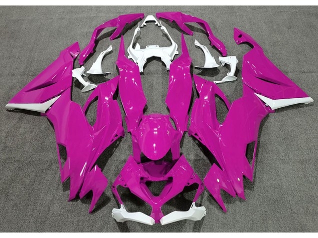 Gloss Pink & White - 2019-2023 Kawasaki ZX6R Gloss Pink & White - 2019-2023 Kawasaki ZX6R