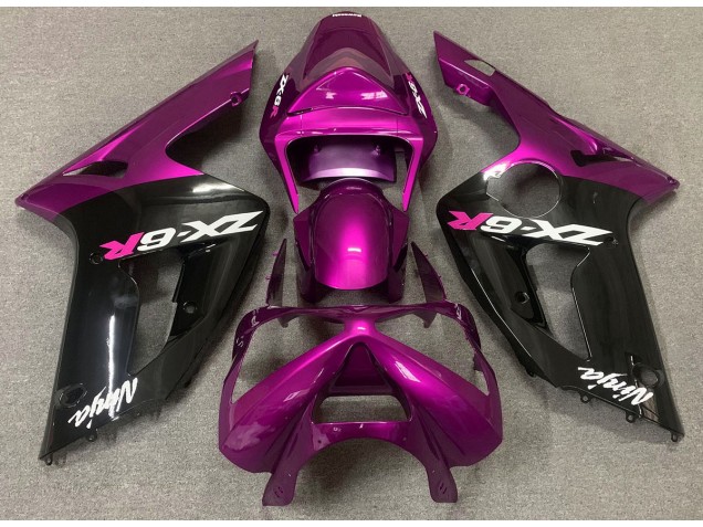 Gloss Pink and Black - 2003-2004 Kawasaki ZX6R Gloss Pink and Black - 2003-2004 Kawasaki ZX6R