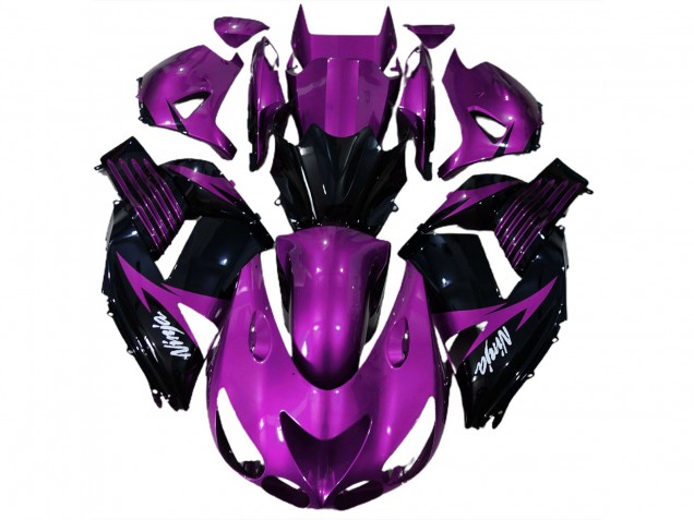 Gloss Purple and Black - 2006-2011 Kawasaki ZX14R Gloss Purple and Black - 2006-2011 Kawasaki ZX14R