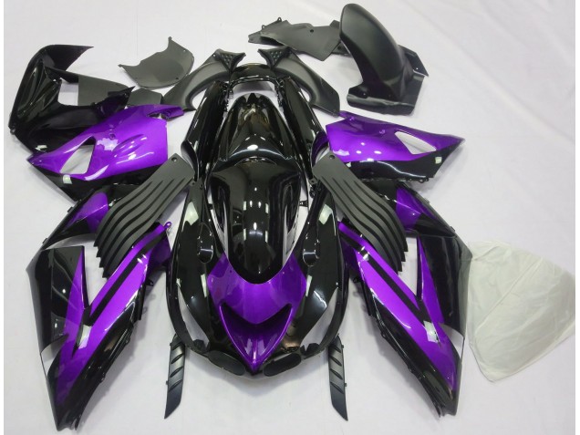 Gloss Purple and Black Plain - 2006-2011 Kawasaki ZX14R Gloss Purple and Black Plain - 2006-2011 Kawasaki ZX14R