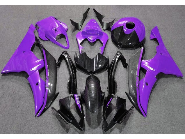 Gloss Purple and Carbon - 2008-2016 Yamaha R6 Gloss Purple and Carbon - 2008-2016 Yamaha R6