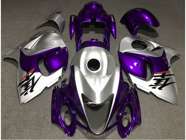 Gloss Purple and Silver - 2008-2020 Suzuki GSXR 1300 Hayabusa Gloss Purple and Silver - 2008-2020 Suzuki GSXR 1300 Hayabusa