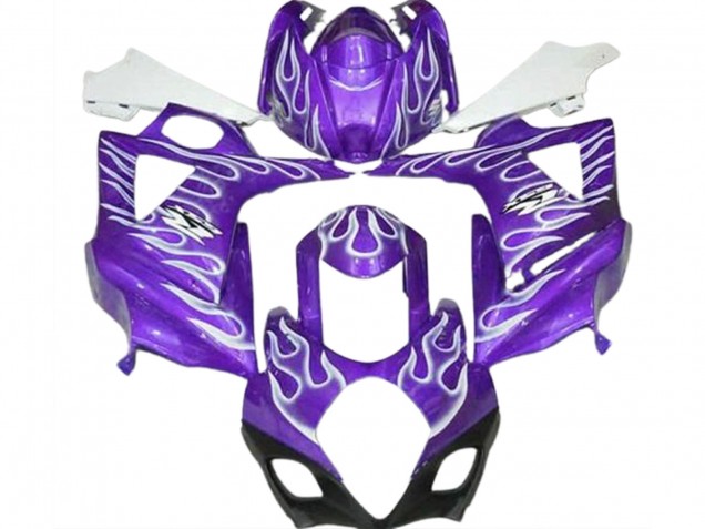 Gloss Purple and White Flame - 2007-2008 Suzuki GSXR 1000