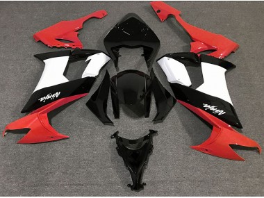 Gloss Red Black and White - 2008-2010 Kawasaki ZX10R