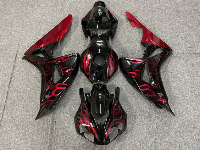 Gloss Red Flame - 2006-2007 Honda CBR1000RR Gloss Red Flame - 2006-2007 Honda CBR1000RR